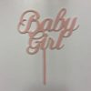 Caketopper baby girl roze bij cake, bake & love 1