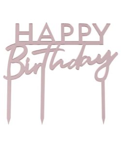 Ginger ray taarttopper happy birthday pink bij cake, bake & love 7