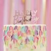 Ginger ray taarttopper happy birthday pink bij cake, bake & love 1