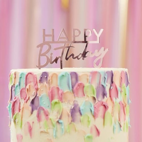 Ginger ray taarttopper happy birthday pink bij cake, bake & love 5