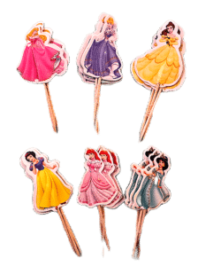 Prinsessen Cupcake prikkers 24 stuks