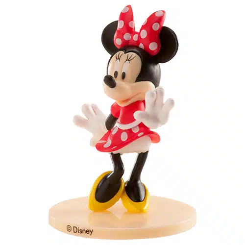 Minnie mouse plastic poppetje 7,5 cm rood jurkje bij cake, bake & love 6 Minnie mouse plastic poppetje 7,5 cm rood jurkje - afbeelding 2
