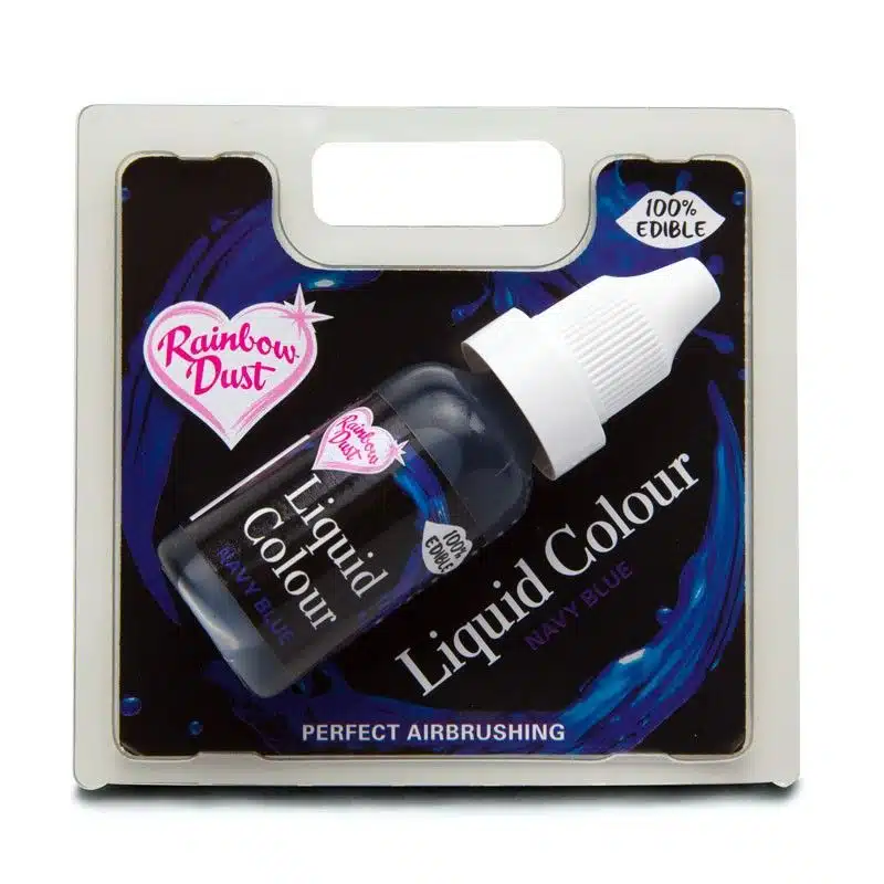 Rd liquid colour airbrush - navy blue -16ml- bij cake, bake & love 5 Rd liquid colour airbrush - navy blue -16ml-