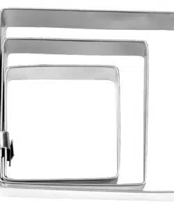 Städter Metaal Uitstekers Vierkant set/3 (4-4,5-7 cm)