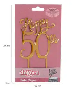 Dekora caketopper happy 50th bij cake, bake & love 10
