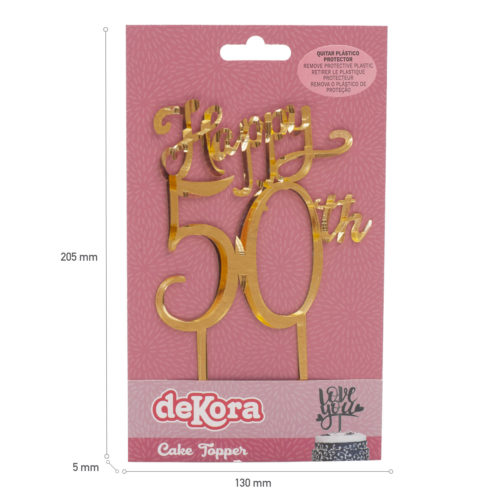 Dekora caketopper happy 50th bij cake, bake & love 9