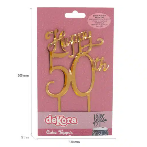 Dekora caketopper happy 50th - afbeelding 3