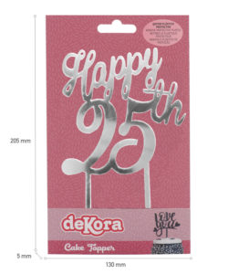 Dekora caketopper happy 25th bij cake, bake & love 7