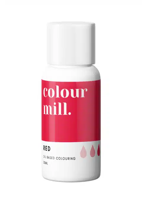Colour mill - red 20 ml bij cake, bake & love 5 Colour mill - red 20 ml