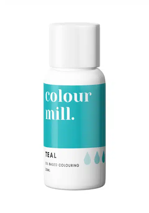 Colour mill - teal 20 ml bij cake, bake & love 5 Colour mill - teal 20 ml