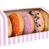 House of marie – donut doosje roze-wit gestreept bij cake, bake & love 3