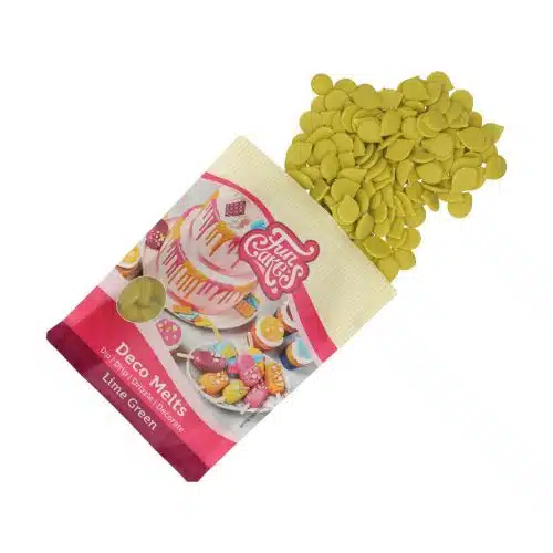 Funcakes deco melts lime green 250 g - afbeelding 2