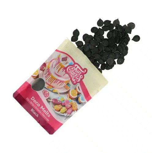 Funcakes deco melts black 250 g - afbeelding 2