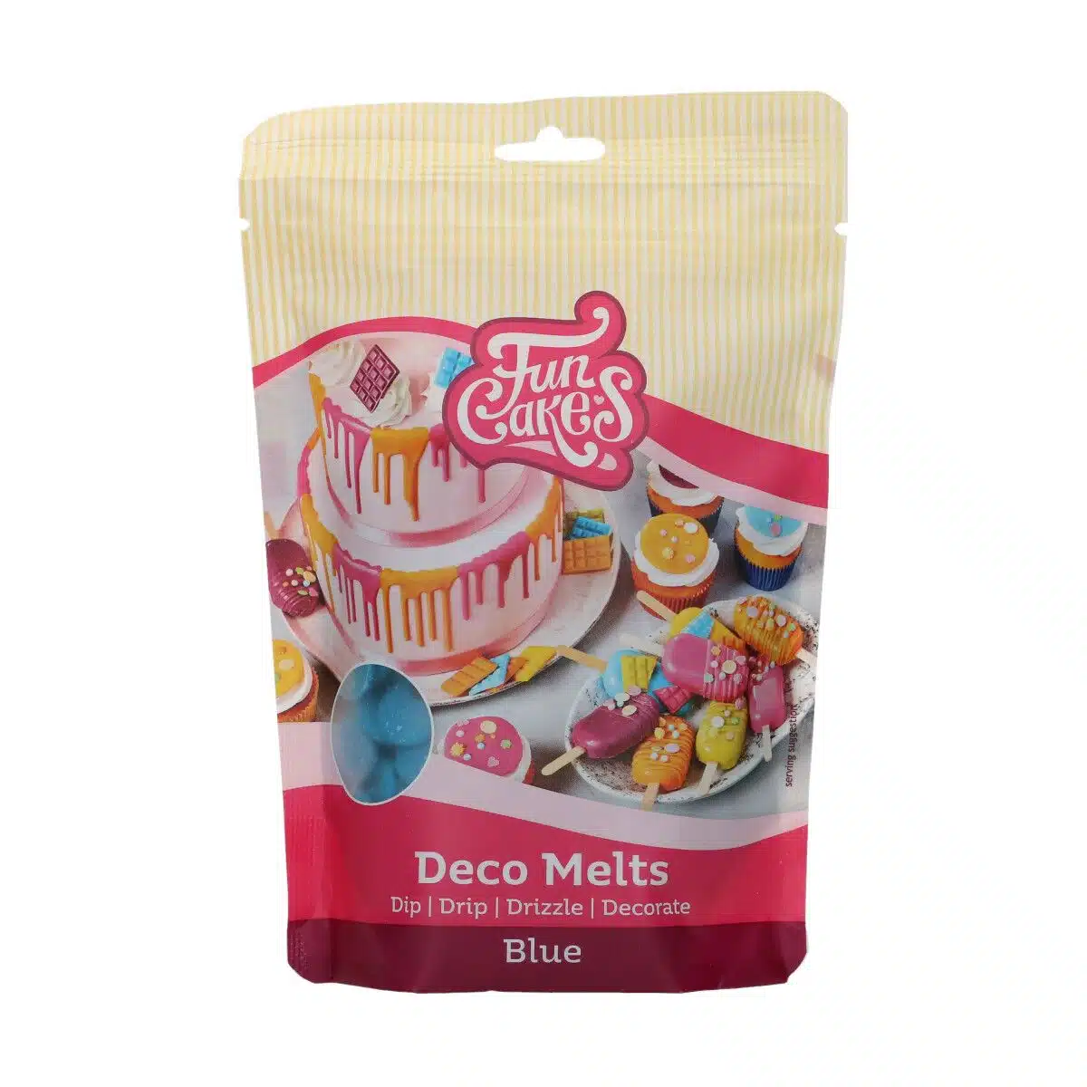 Funcakes deco melts blue 250 g bij cake, bake & love 5 Funcakes deco melts blue 250 g