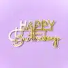 Caketopper happy birthday klein 5 stuks bij cake, bake & love 3