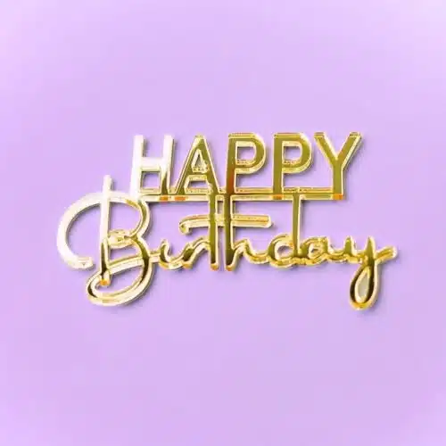 Caketopper happy birthday klein 5 stuks