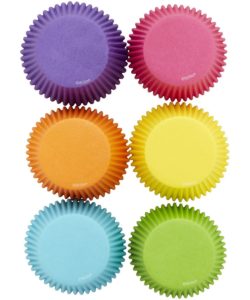 Wilton baking cups rainbow brights pk/300 bij cake, bake & love 9