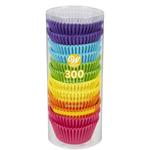 Wilton baking cups rainbow brights pk/300 bij cake, bake & love 5