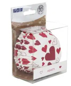 PME Foil Lined Baking Cups Hearts pk/30