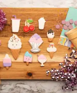 Ijsjes koekjesuitstekers set 10 bij cake, bake & love 10