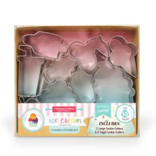 Ijsjes koekjesuitstekers set 10