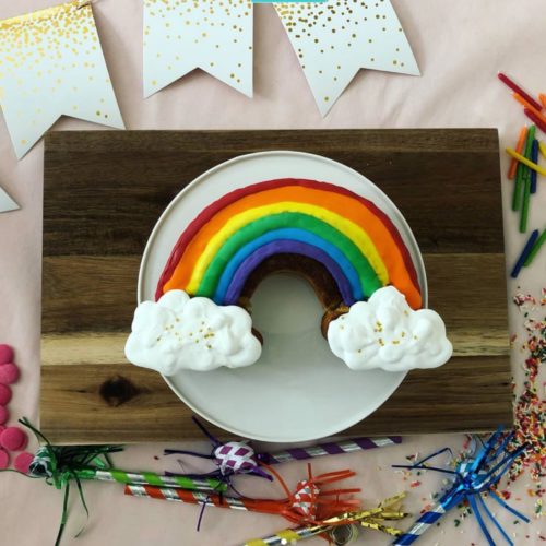 Regenboog taart bakpakket bij cake, bake & love 7