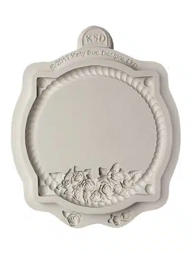 Katy sue designs - petite rose circle plaque bij cake, bake & love 6 Katy sue designs - petite rose circle plaque - afbeelding 2