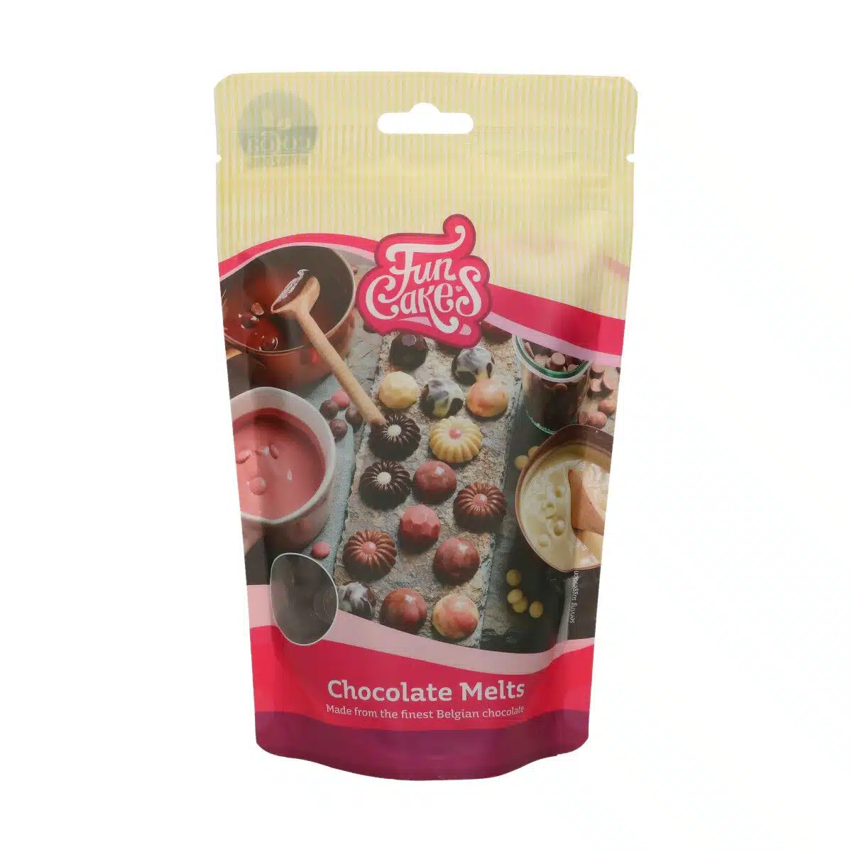 Funcakes chocolade melts puur 350 g bij cake, bake & love 5 Funcakes chocolade melts puur 350 g