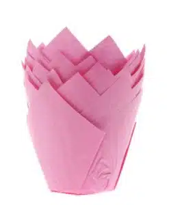 House of Marie Muffin Cups Tulp Roze pk/36
