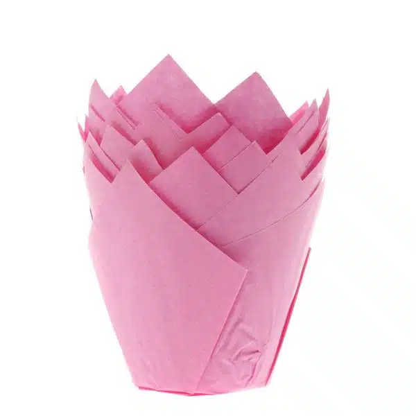 House of marie muffin cups tulp roze pk/36 bij cake, bake & love 5 House of marie muffin cups tulp roze pk/36