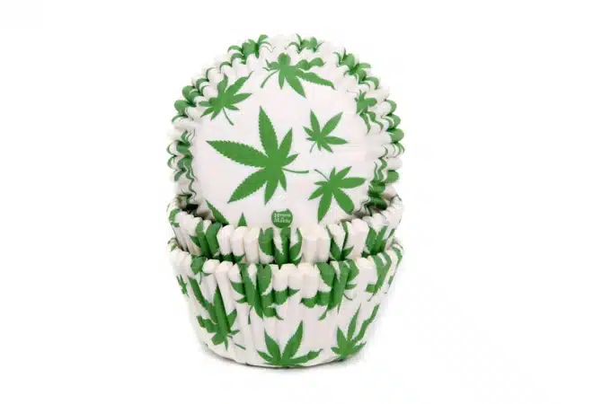 House of marie baking cups wietblad pk/50 bij cake, bake & love 5 House of marie baking cups wietblad pk/50