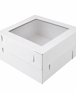 Cake Box - 30,5 x 30,5 x 30,5 cm met deksel met venster