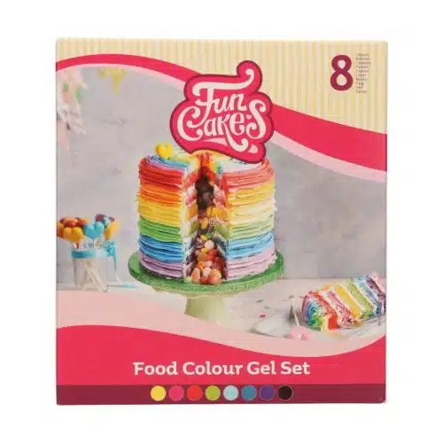 Funcakes food colour gel set/8