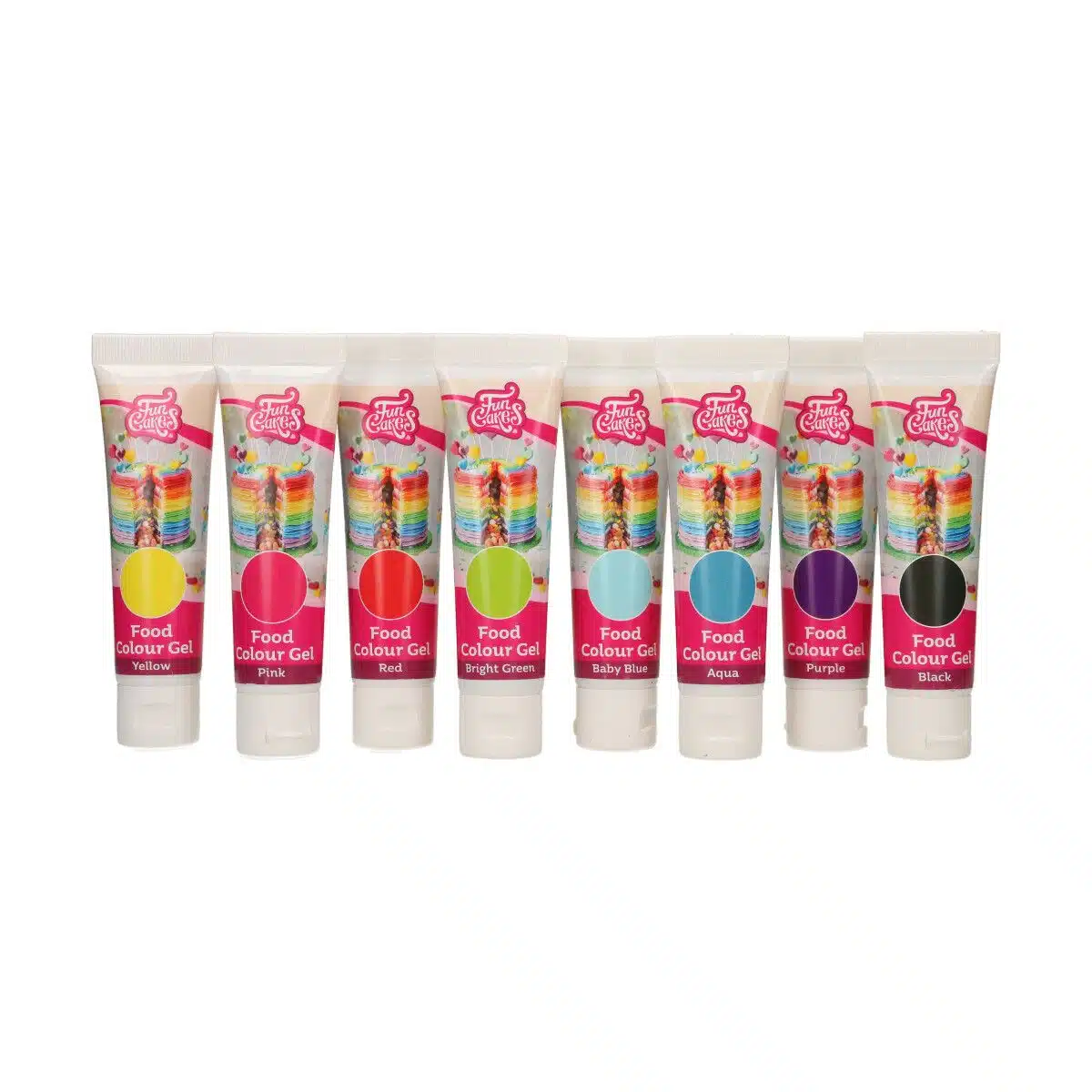 Funcakes food colour gel set/8 bij cake, bake & love 6 Funcakes food colour gel set/8 - afbeelding 2