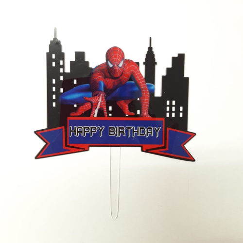 Caketopper spiderman happy birthday bij cake, bake & love 5