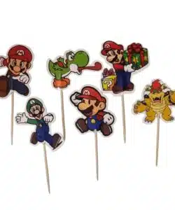 Cupcake Prikkers Mario 24 stuks versie 2