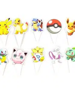 Pokemon cupcake prikkers 24 stuks versie 2