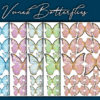 Crystal candy edible butterflies - veined pastel green bij cake, bake & love 3