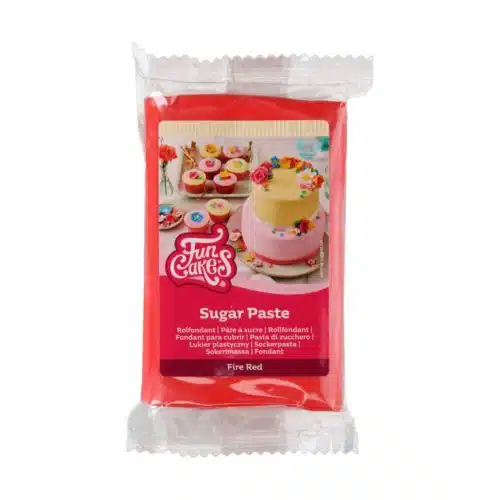 Funcakes rolfondant fire red 250 g
