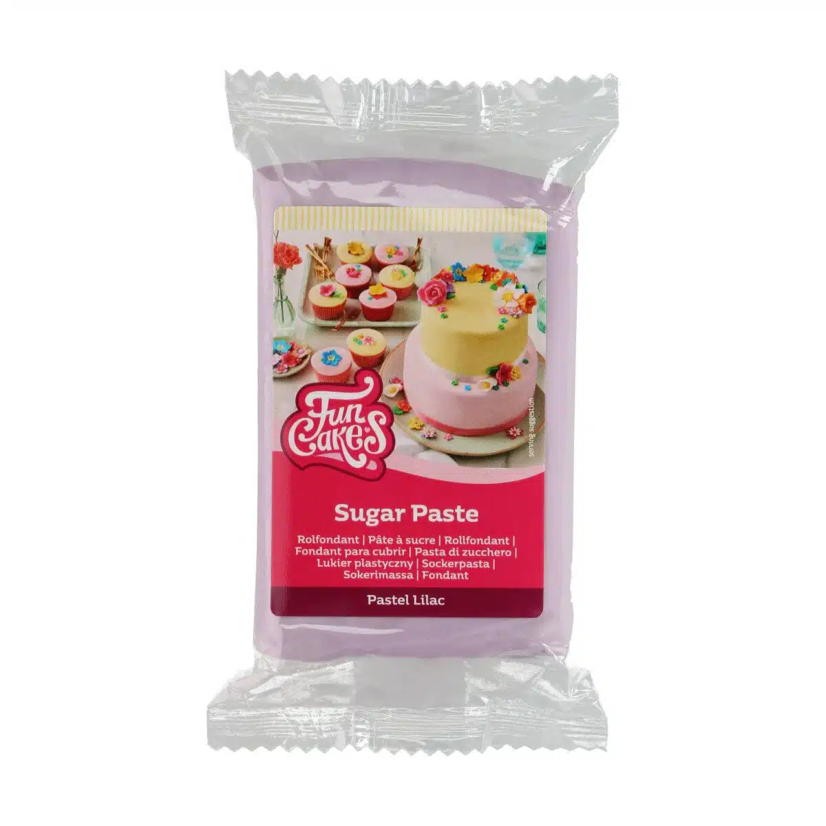 Funcakes rolfondant pastel lilac 250 g bij cake, bake & love 5 Funcakes rolfondant pastel lilac 250 g