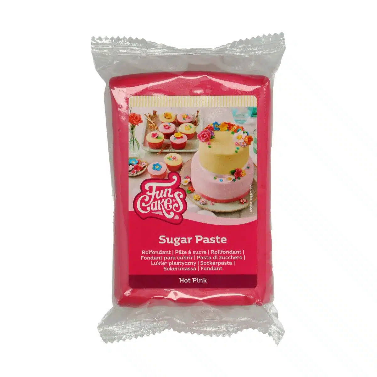 Funcakes rolfondant hot pink 250 g bij cake, bake & love 5 Funcakes rolfondant hot pink 250 g