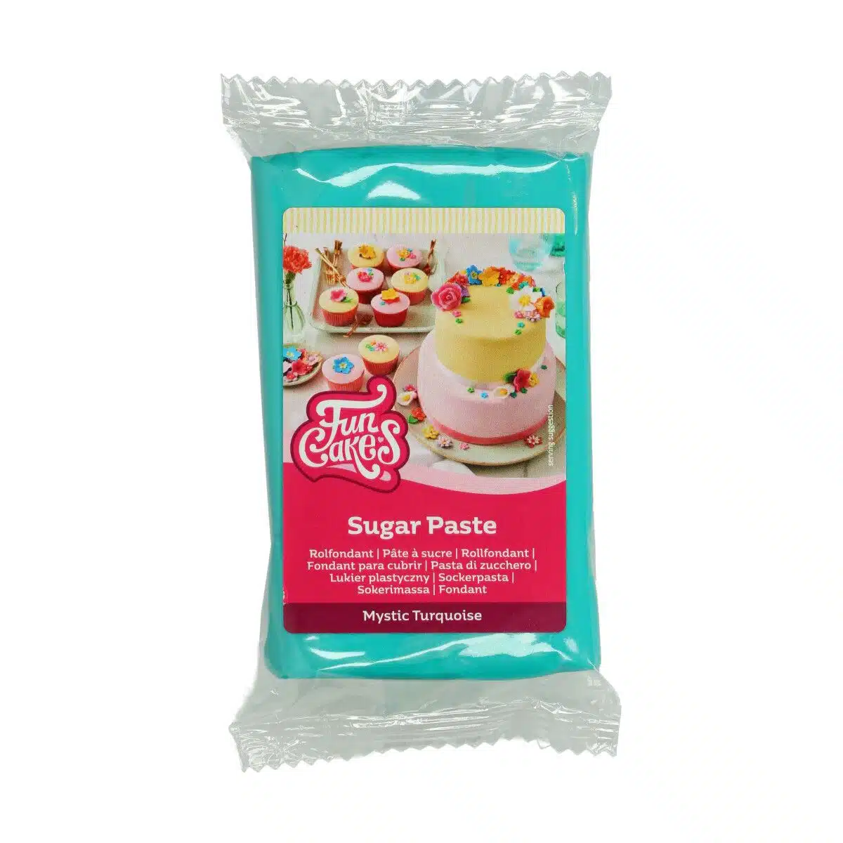 Funcakes rolfondant mystic turquoise 250 g bij cake, bake & love 5 Funcakes rolfondant mystic turquoise 250 g