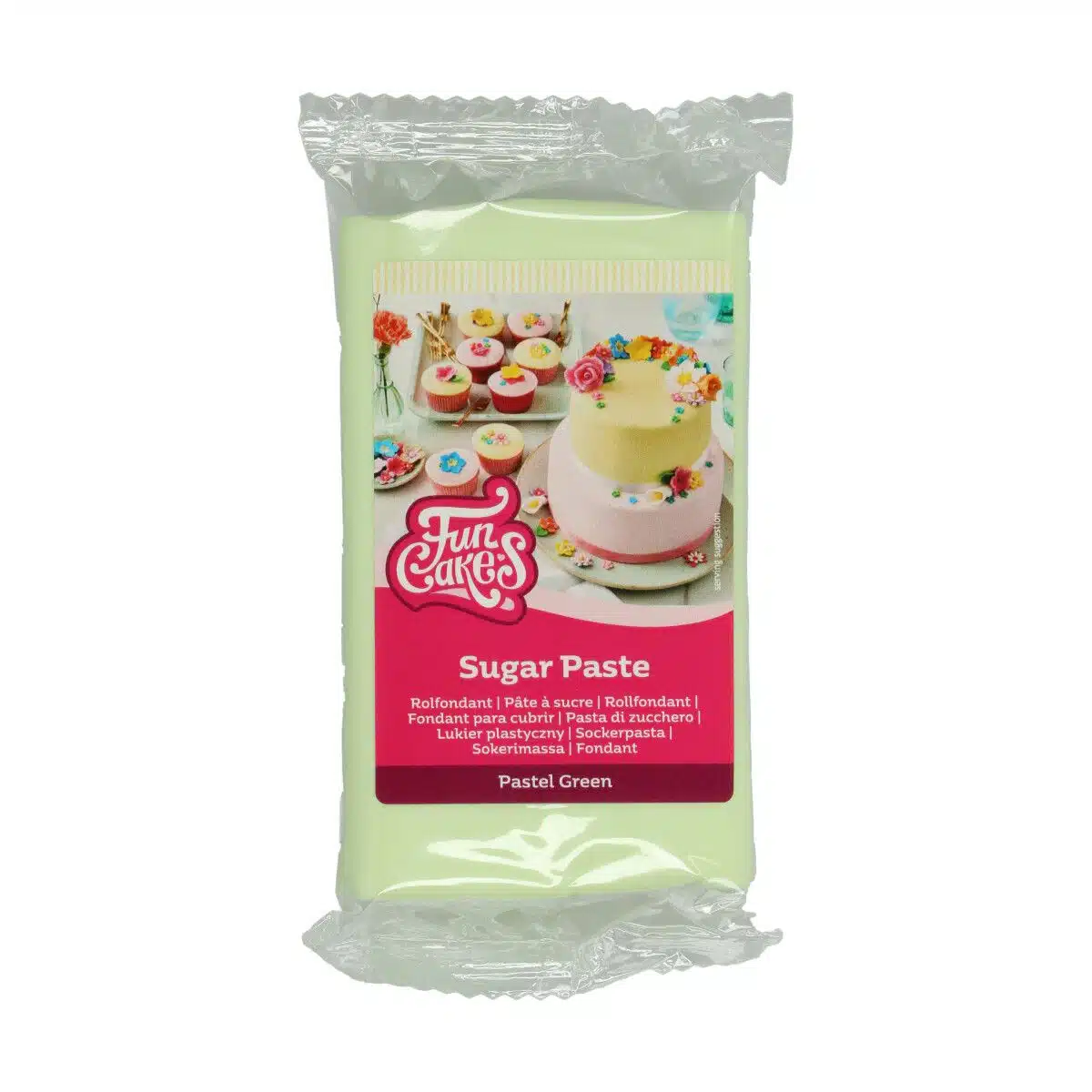 Funcakes rolfondant pastel green 250 g bij cake, bake & love 5 Funcakes rolfondant pastel green 250 g