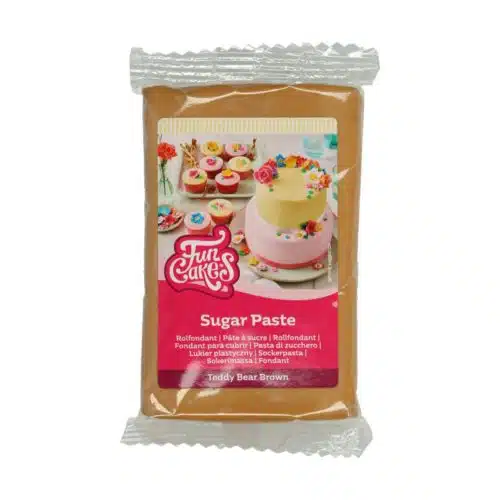 Funcakes rolfondant teddy bear brown 250 g