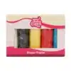 Funcakes rolfondant multipack primary colours 5x100 g bij cake, bake & love 1