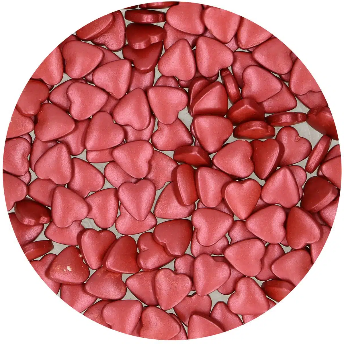 Funcakes suikerhartjes bordeaux 80 g bij cake, bake & love 6 Funcakes suikerhartjes bordeaux 80 g - afbeelding 2