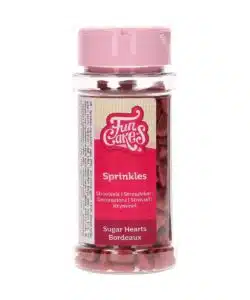 FunCakes Suikerhartjes Bordeaux 80 g