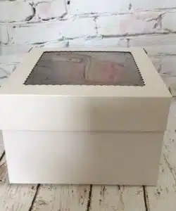 Cake Box - 30,5 x 30,5 x 30,5 cm met deksel met venster