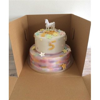 Cake box - 30,5 x 30,5 x 30,5 cm met deksel met venster bij cake, bake & love 6