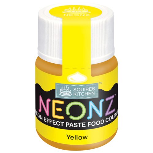 Neonz paste food colour yellow 20g bij cake, bake & love 5